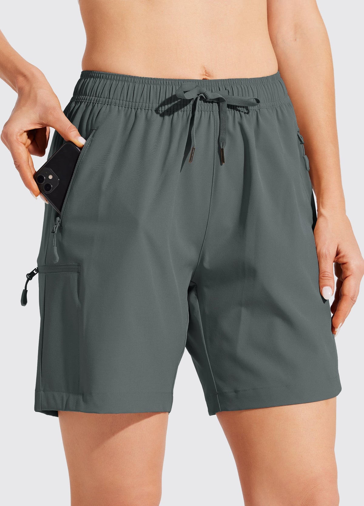 Women's Hiking Athletic Shorts_DeepGray1