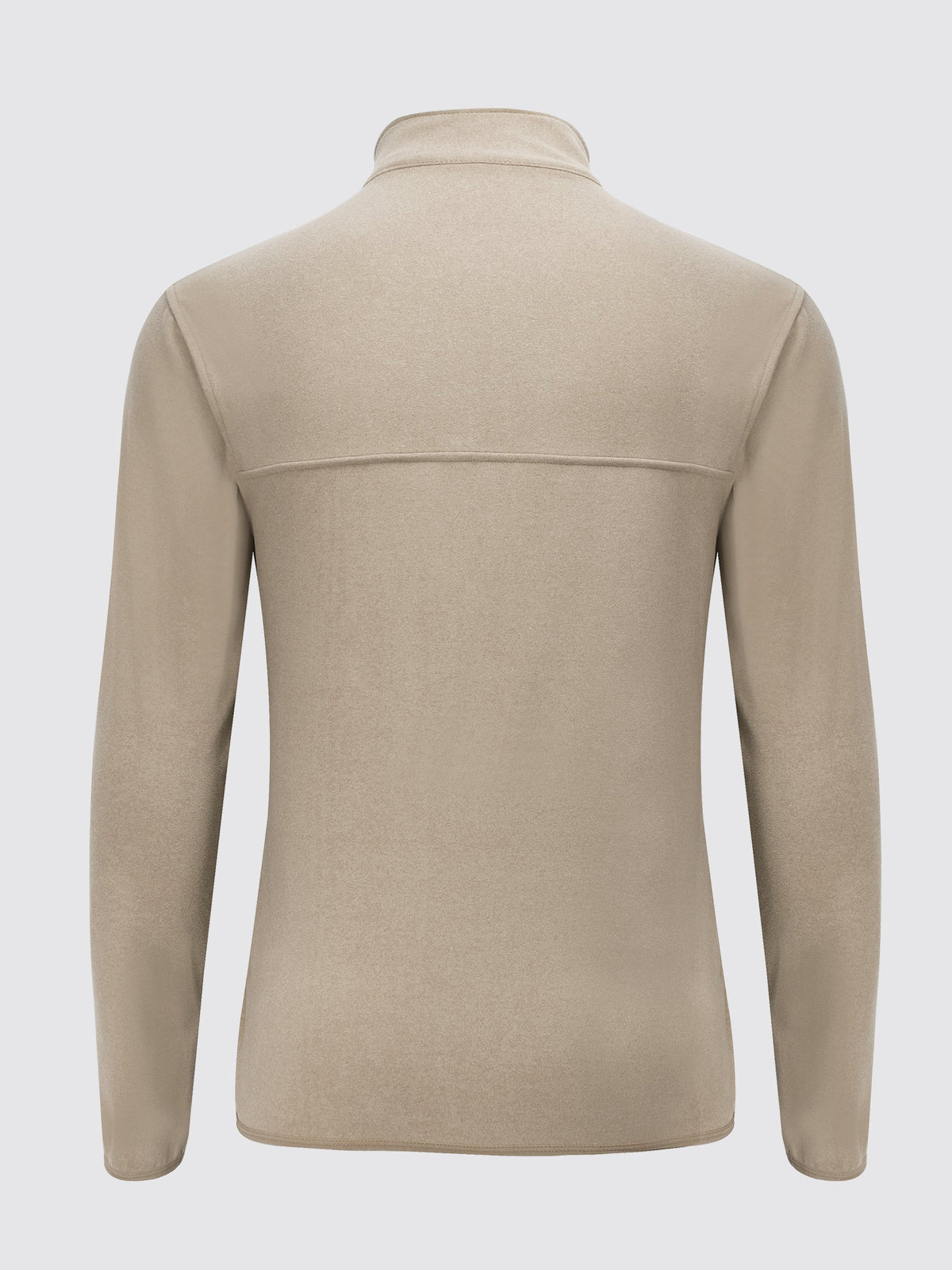 Willit Men's Fleece Pullover Lightweight Sportswear_Laydown_Khaki2