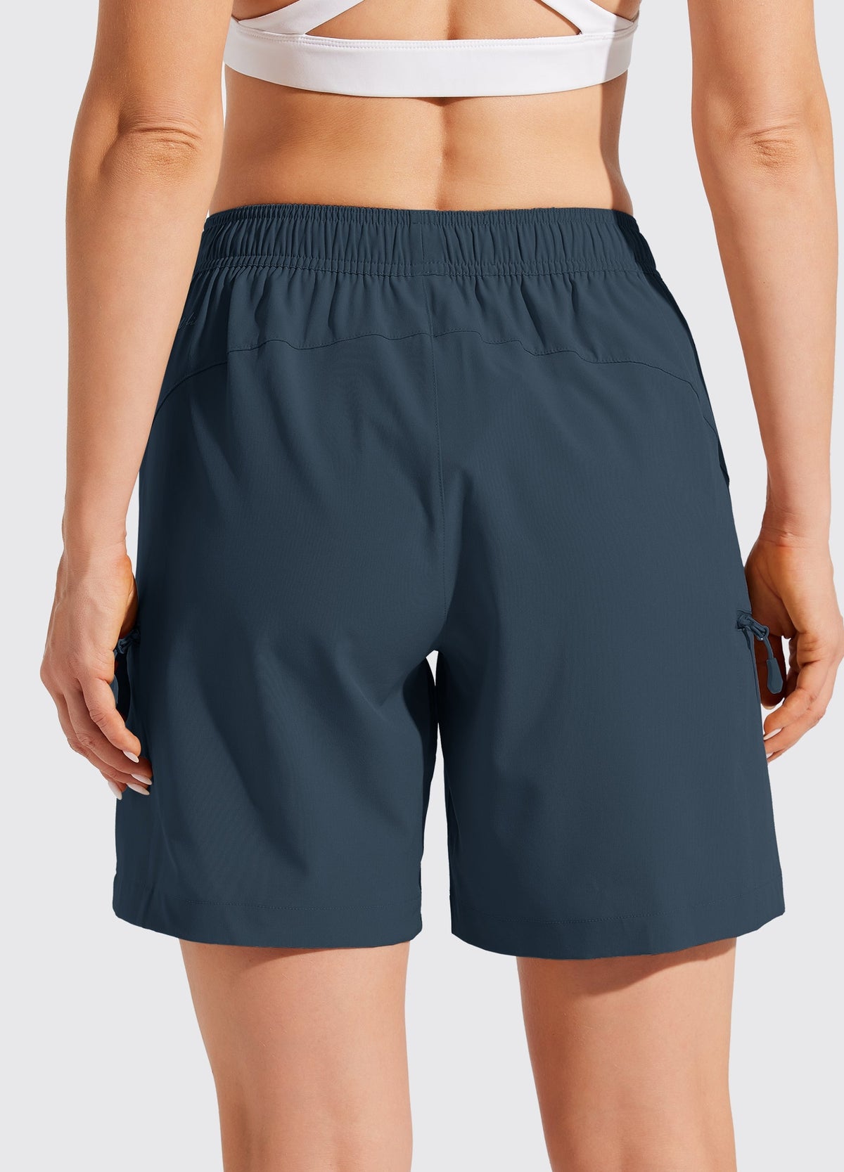 Women's Hiking Athletic Shorts_Navy3
