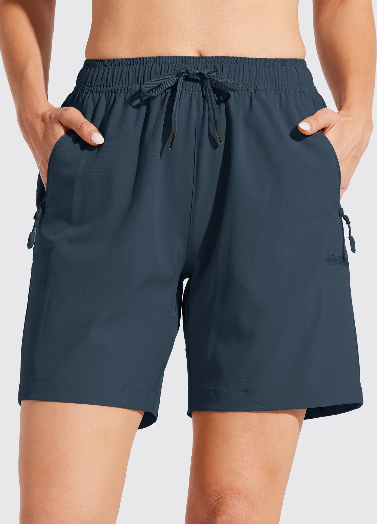 Women's Hiking Athletic Shorts_Navy4