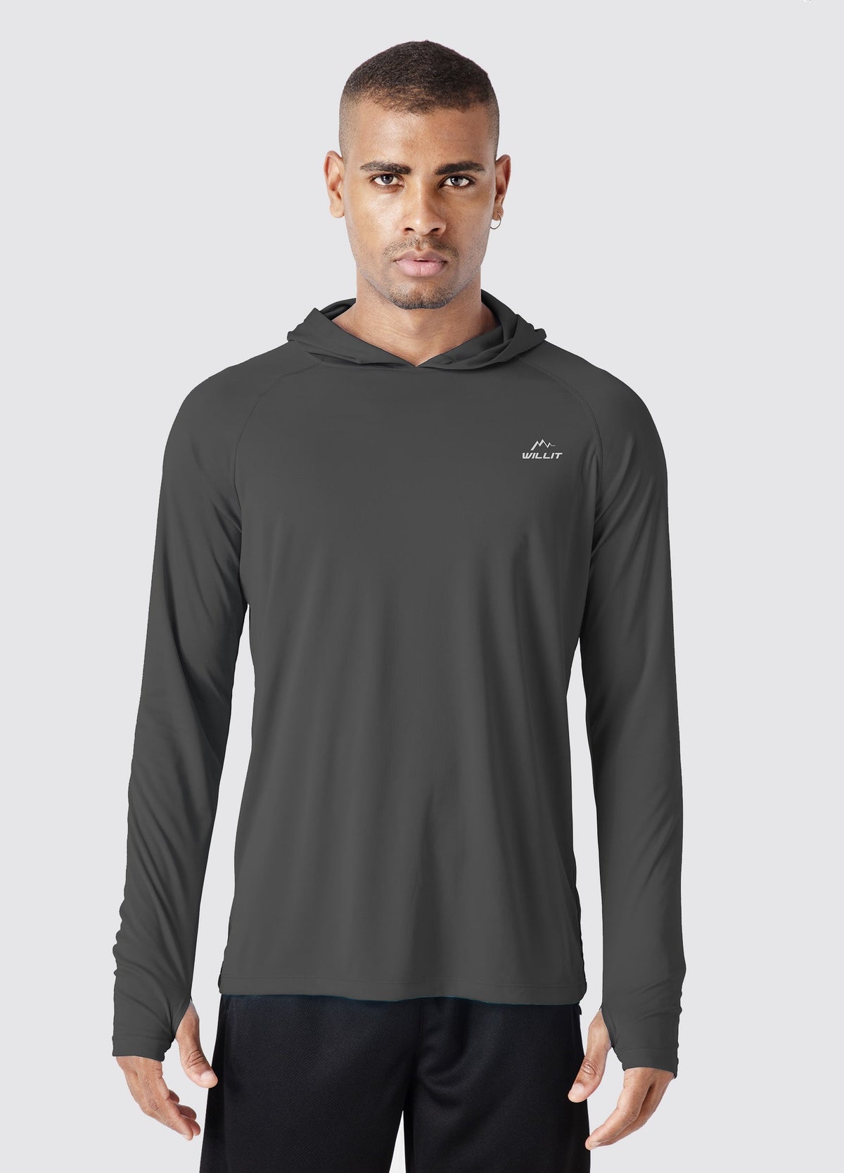 Men's Sun Protection Long Sleeve Shirts Hoodie_DeepGray2