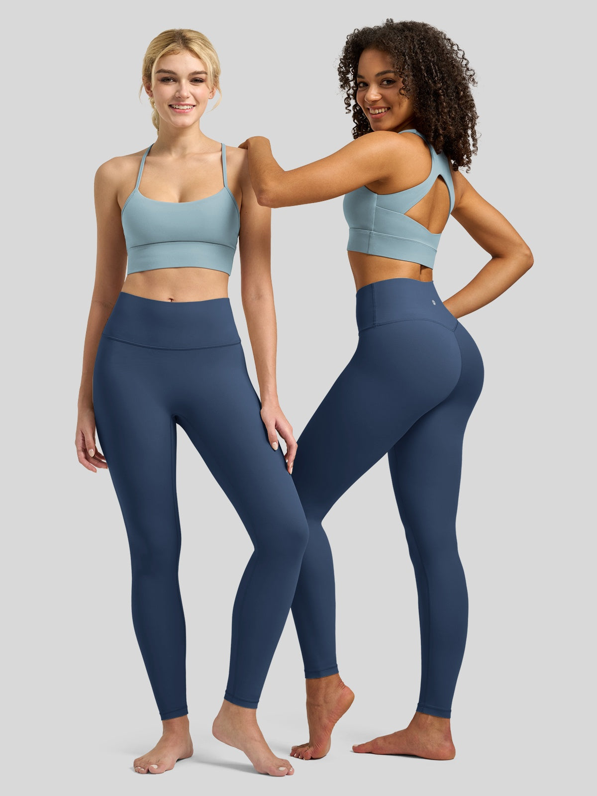 Willit Women's Butterflux High Rise Leggings 28 Inch in blue