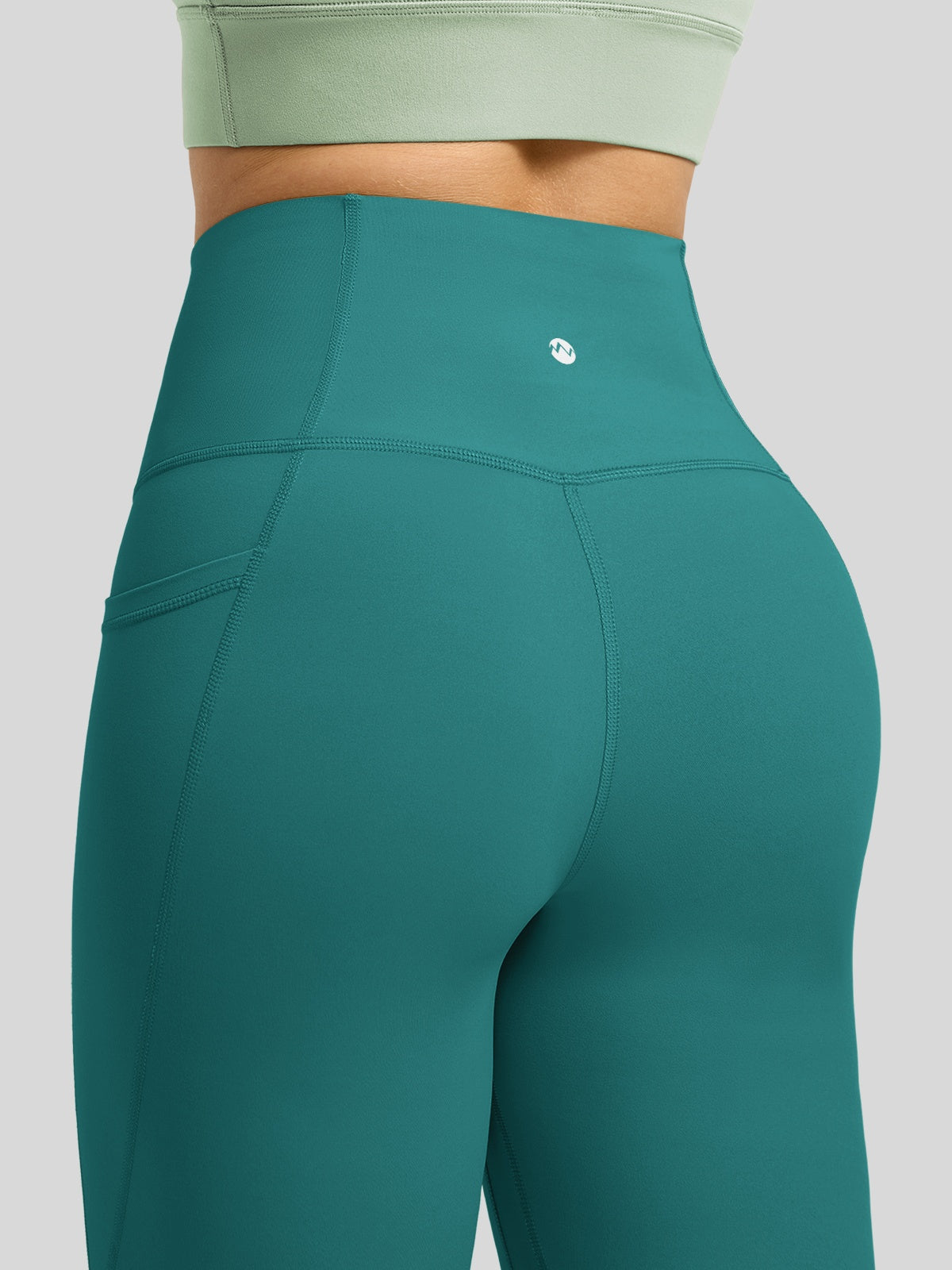 Willit Women's Butterflux Pocket Leggings-25 Inch in green