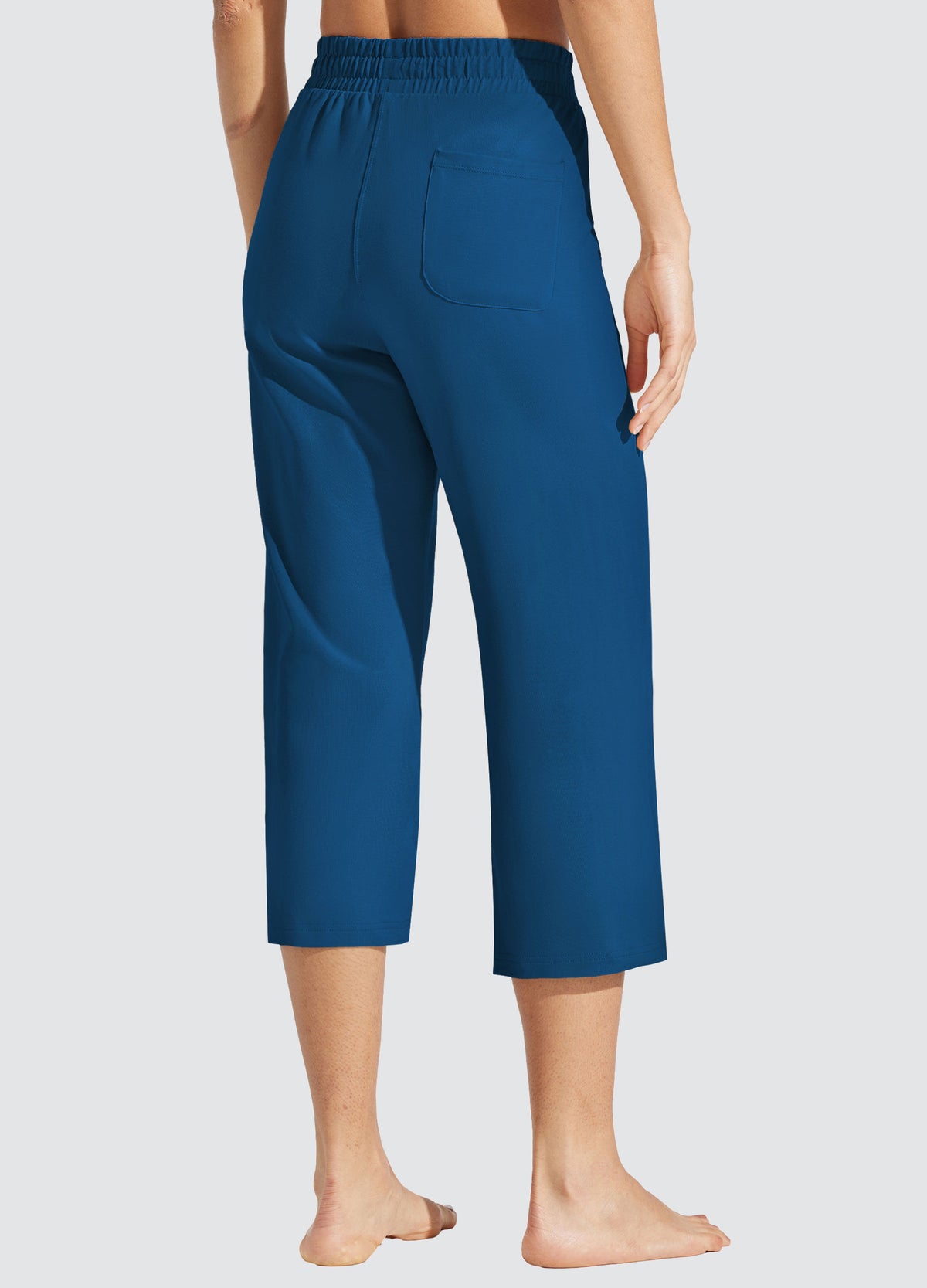 Womens Loose Capri Yoga Pants navy