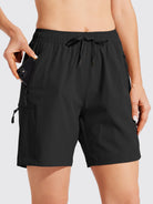Willit Women's Hiking Workout Shorts in black2