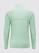 Willit Men's Fleece Pullover Lightweight Sportswear_Laydown_LightGreen2