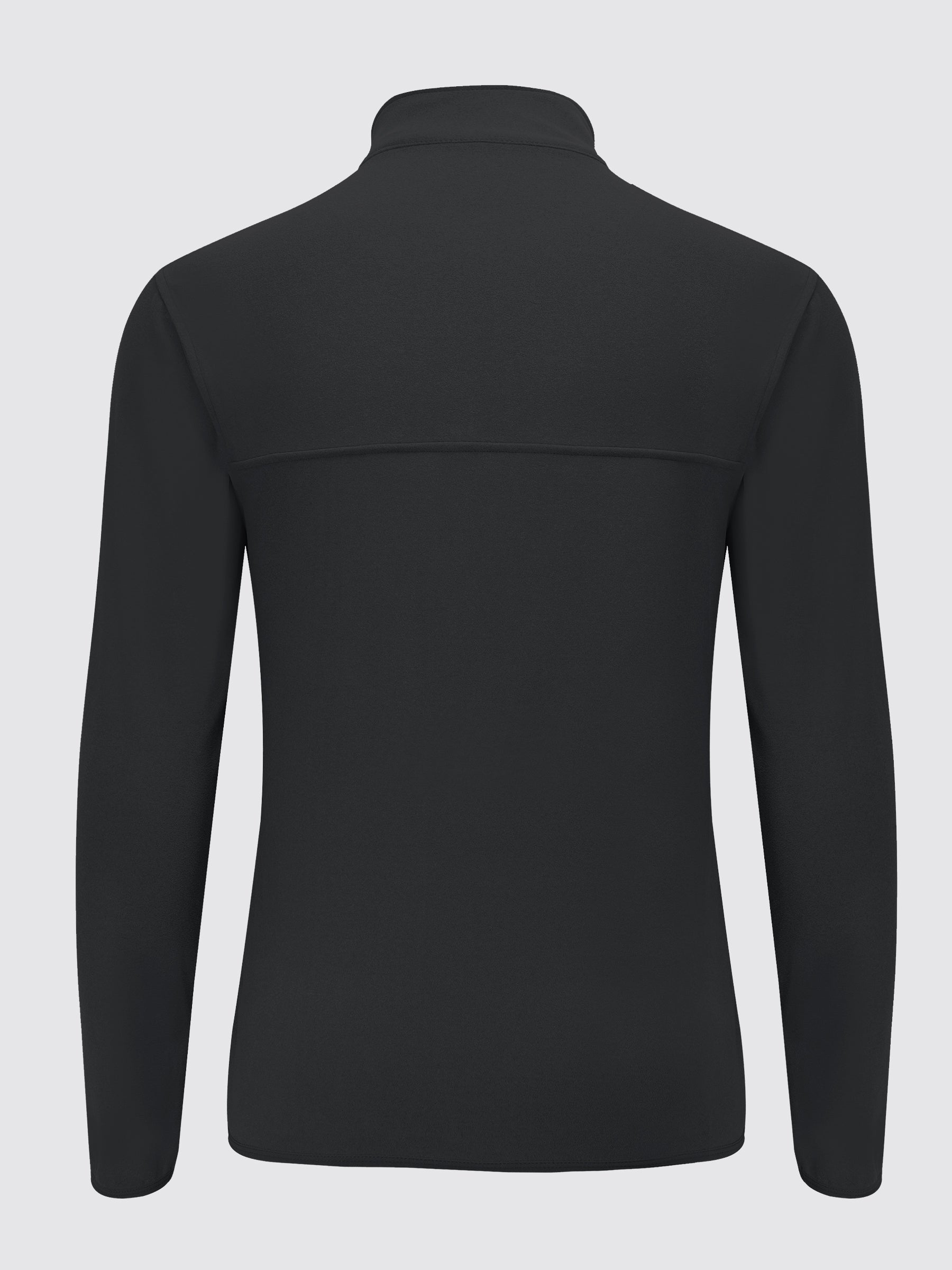Willit Men's Fleece Pullover Lightweight Sportswear_Laydown_Black2