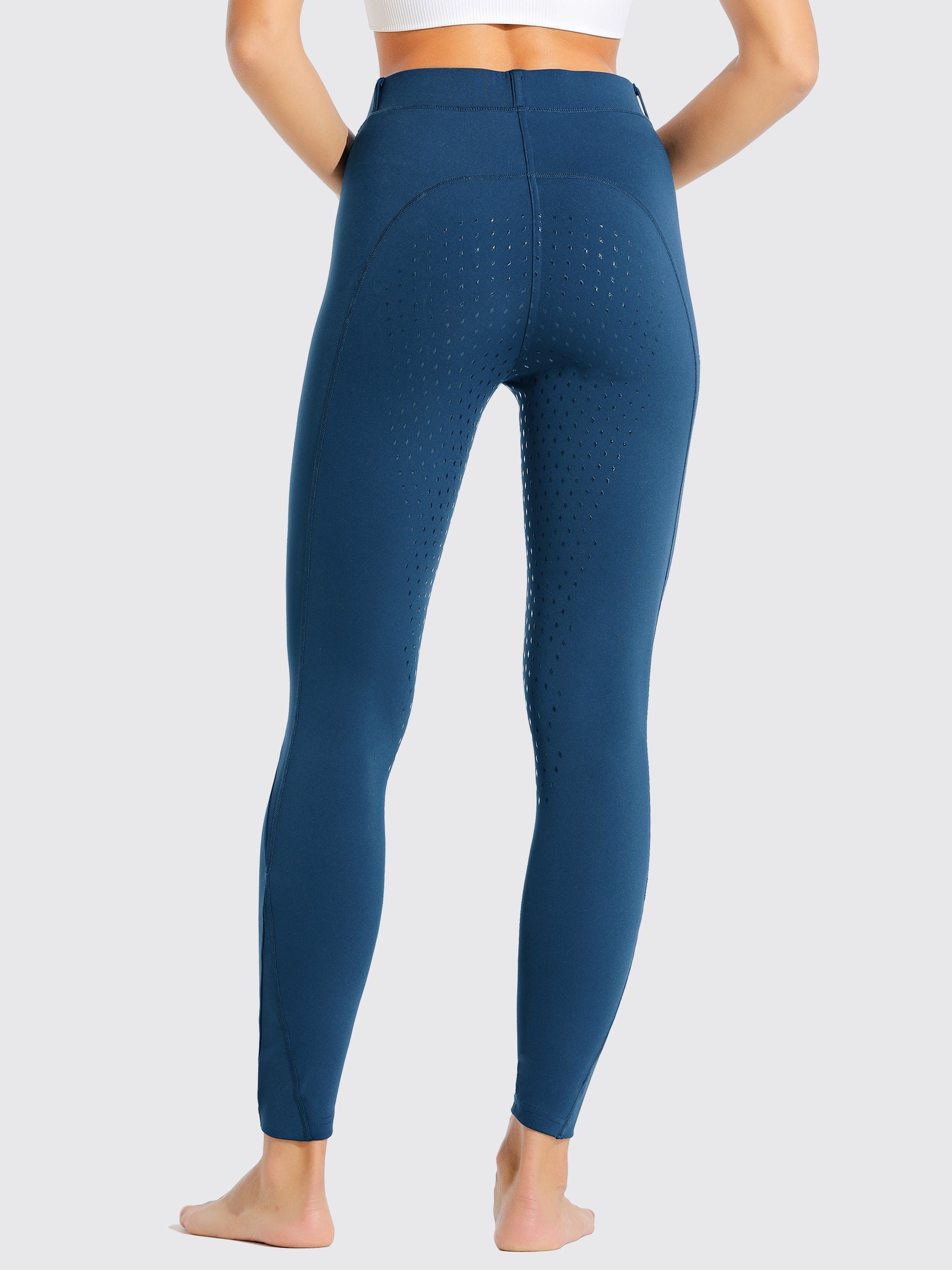 Willit Women's Riding Pants Full Seat Silicone_DeepBlue2
