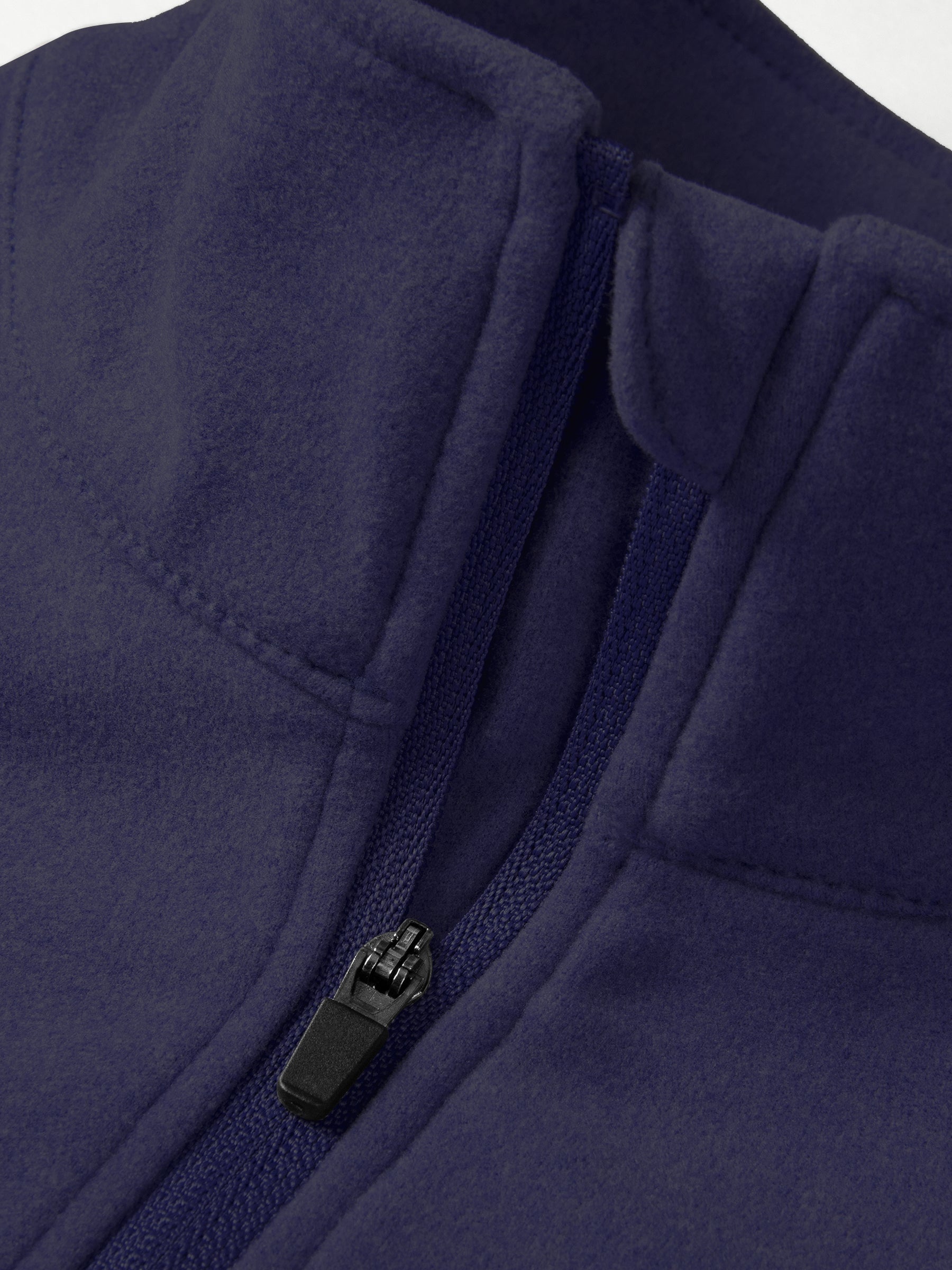 Willit Men's Fleece Pullover Lightweight Sportswear_Laydown_Navy3