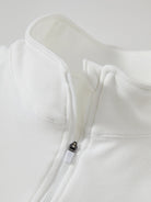 Willit Men's Fleece Pullover Lightweight Sportswear_Laydown_White3
