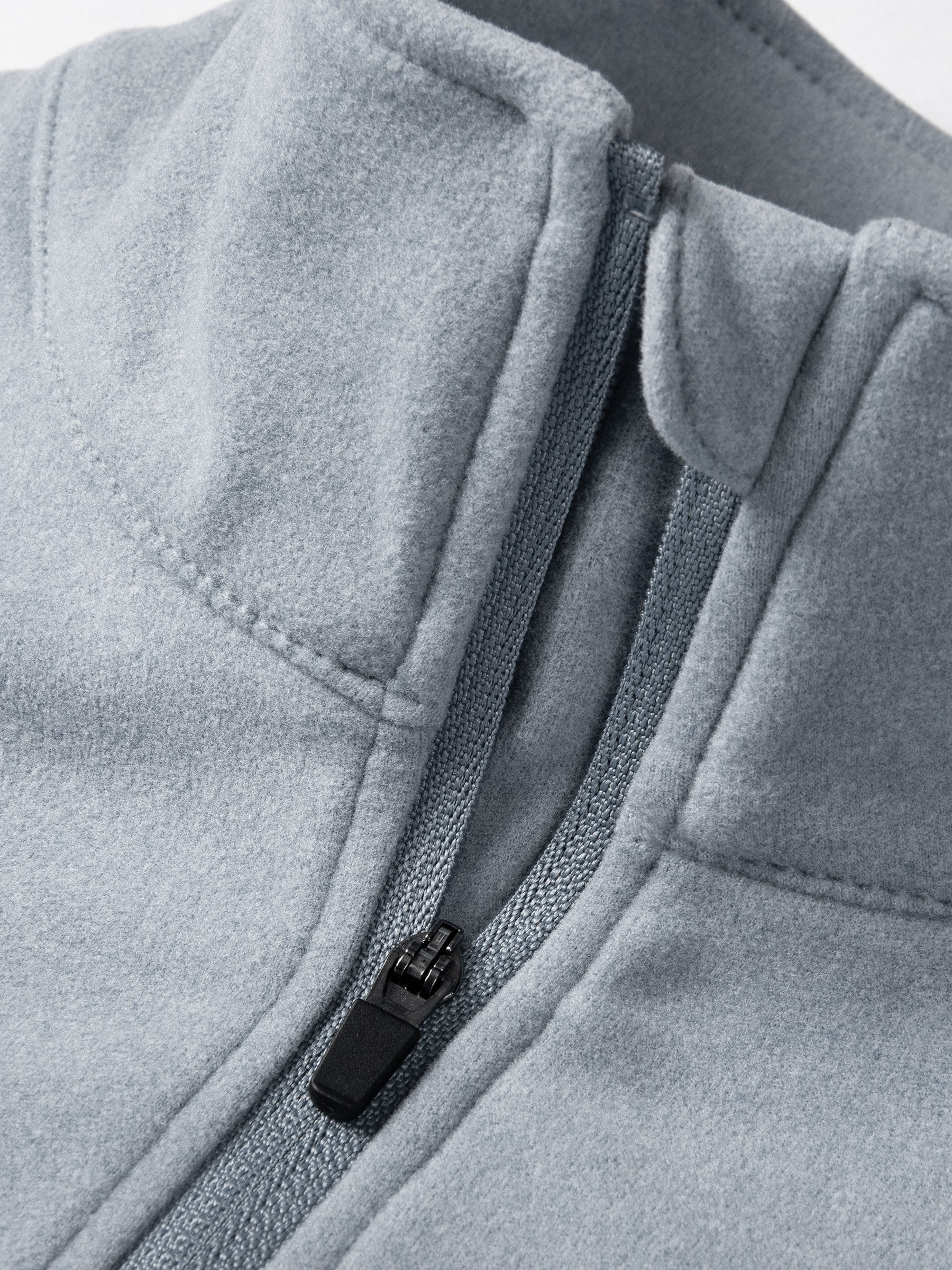 Willit Men's Fleece Pullover Lightweight Sportswear_Laydown_LightGray3