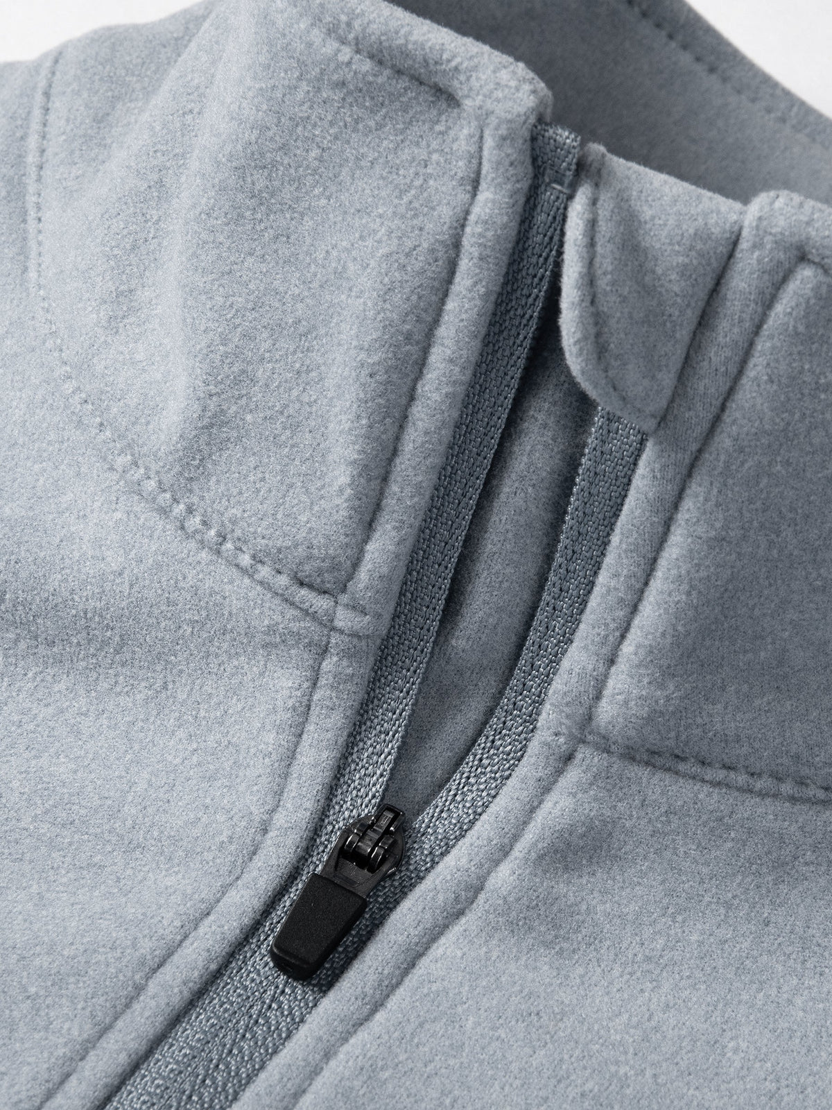 Willit Men's Fleece Pullover Lightweight Sportswear_Laydown_LightGray3
