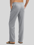 Willit Men's Casual Linen Drawstring Pants 30 In_light gray3