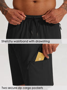 Men's Lightweight Cargo Shorts 7 Inch_Black4
