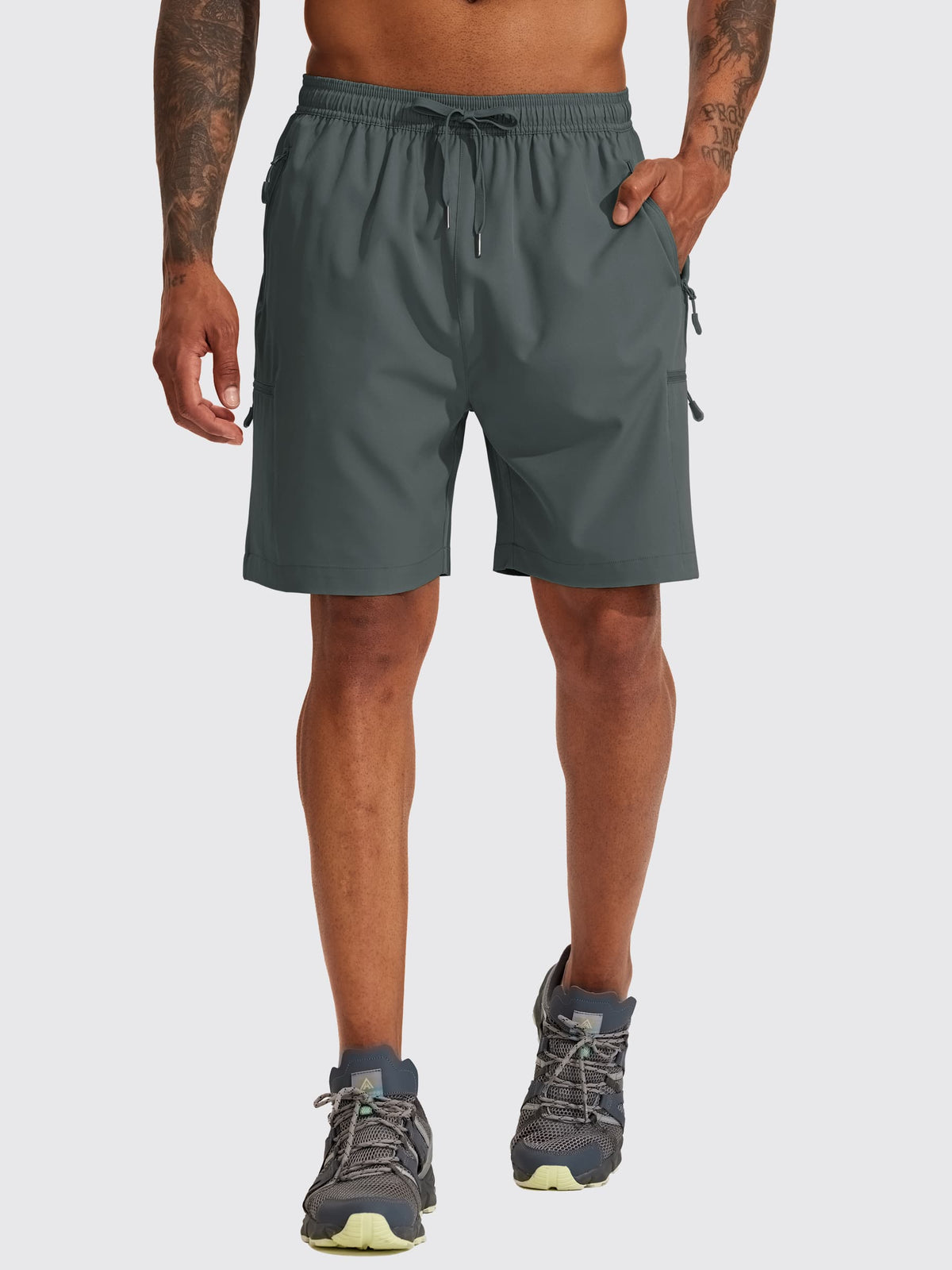 Men's Lightweight Cargo Shorts 7 Inch_DeepGray1