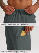 Men's Lightweight Cargo Shorts 7 Inch_DeepGray4