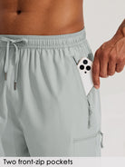 Men's Lightweight Cargo Shorts 7 Inch_LightGray3