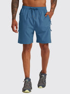 Men's Lightweight Cargo Shorts 7 Inch_Blue1