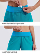 Women's High Waist Swim Board Shorts_Atoll4