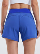 Willit Women's Swim Board Shorts 5 Inch_Blue2