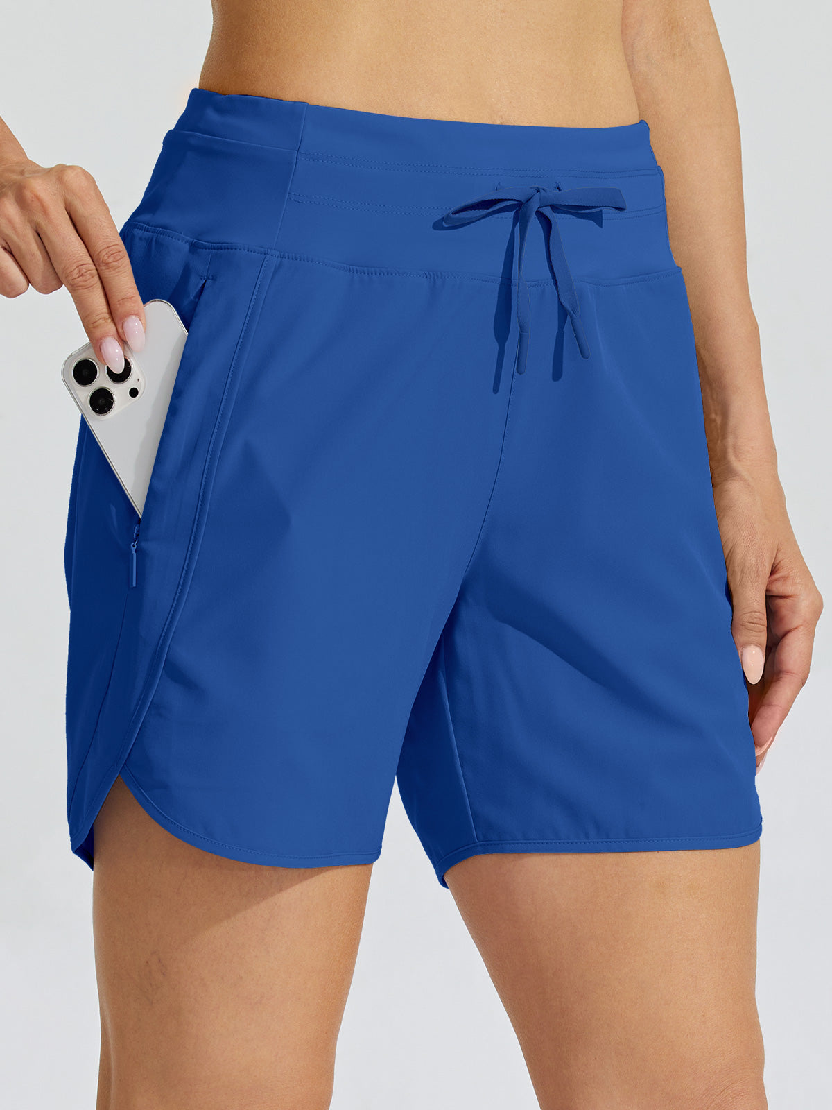 Willit Womens Active 5 Inch Shorts in brilliant blue3