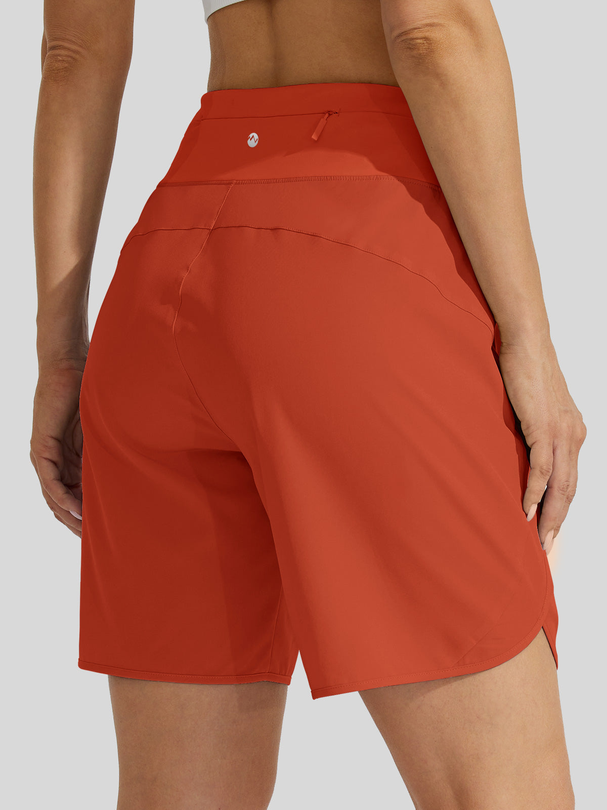Willit Womens Active 5 Inch Shorts in tomatored4
