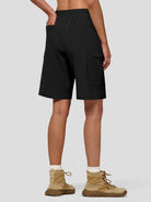 Willit Women's Active Trek Shorts 9 Inch in balck2