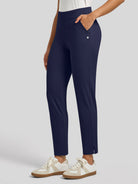 Willit Women's Ankle Stretch Golf Pants-27.5 Inch_navy