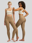 Willit Women's Butterflux High Rise Leggings 28 Inch in brown