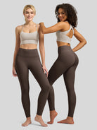Willit Women's Butterflux High Rise Leggings 29 Inch in brown