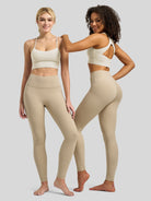 Willit Women's Butterflux High Rise Leggings 28 Inch in khaki