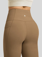 Willit Women's Butterflux Pocket Leggings-25 Inch in brown
