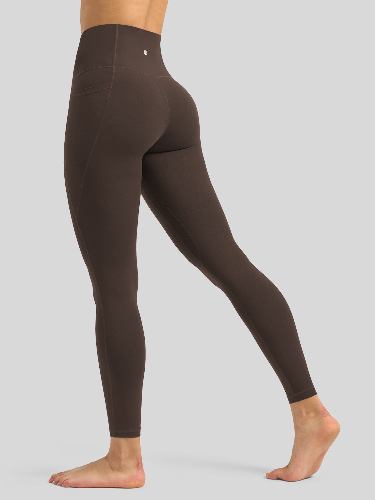 Willit Women's Butterflux Pocket Leggings-25 Inch in dusty in brown