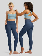 Willit Women's Butterflux Pocket Leggings-25 Inch in blue