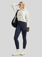 Willit Women's Butterflux Pocket Leggings-25 Inch in dusty in navy