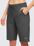 Womens Cotton Bermuda Shorts dark gray