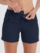 Womens Hiking Shorts 4.5 Inch deep blue3
