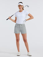 Womens Hiking Shorts 4.5 Inch light gray5