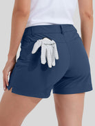 Willit Women's Golf Stretch Shorts 4.5 Inch in navy3