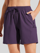 Wiliit Women's Hiking Athletic Shorts_purple3