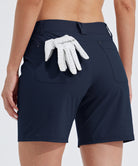 Womens Hiking Shorts Water Resistant navy blue3
