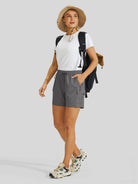 Willit Women's Hiking Workout Shorts in dark gray4