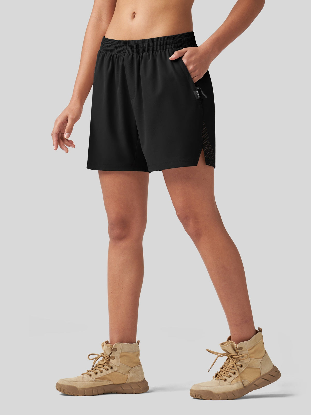 Willit Women's Active Trek Shorts 7 Inch in black 4