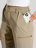 willit Womens Bermuda Cargo Shorts 10 Inch in deep khaki3