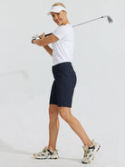 Womens Quick Dry Cargo Shorts deep blue4
