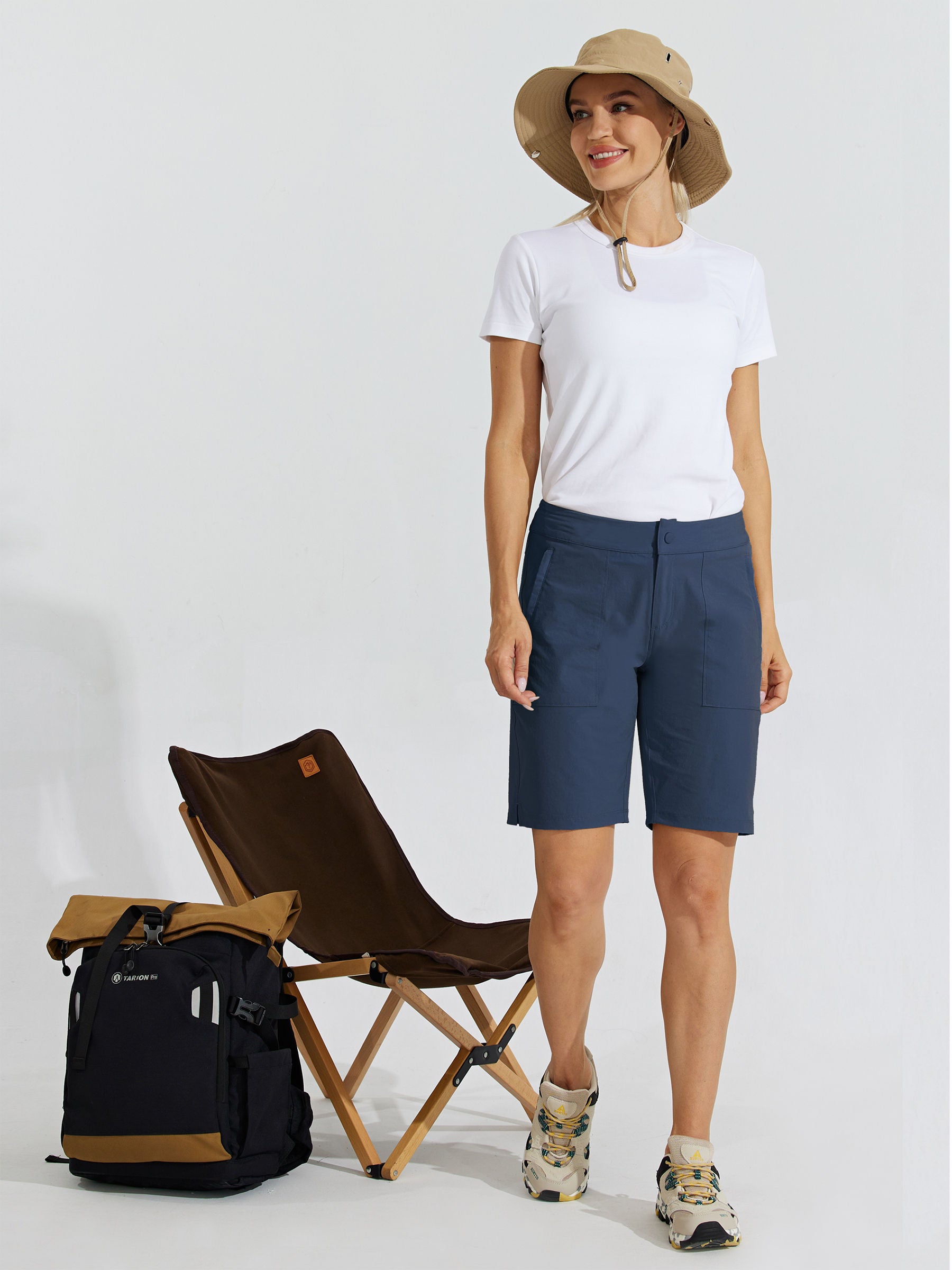 Womens Quick Dry Cargo Shorts navy4