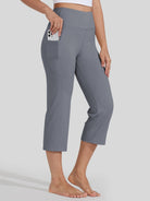 Willit Women's Straight Leg Capris Pants_light khaki