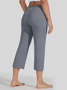Willit Women's Straight Leg Capris Pants_light khaki