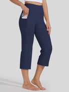 Willit Women's Straight Leg Capris Pants_olive