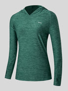 Willit Women's Sun Protection Hoodie UPF 50+_dark green